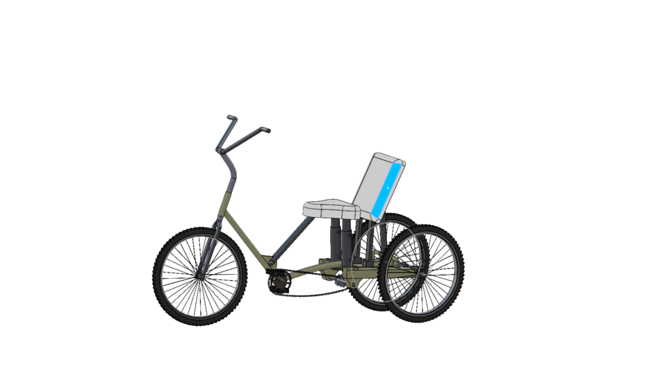 Seat Adjustable Tricycle 3D CAD Model Library GrabCAD