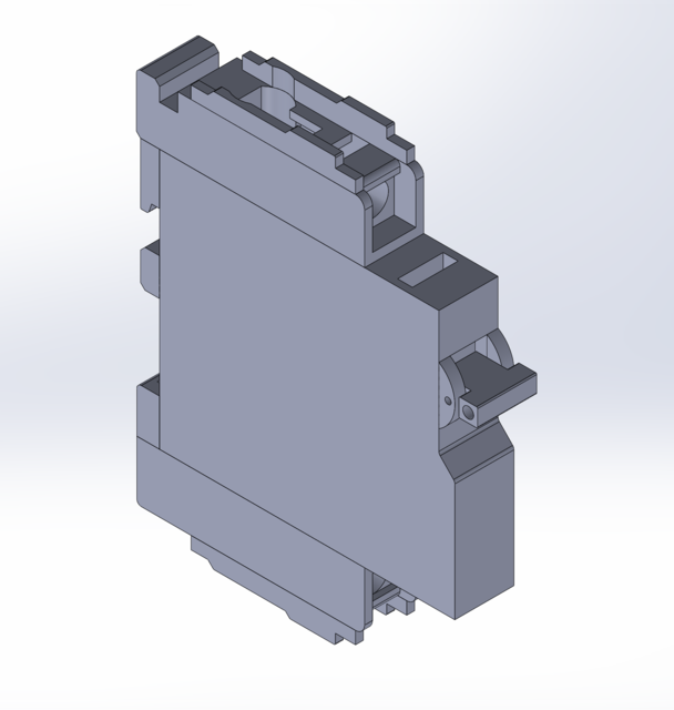 Weidmuller 9926 Series Circuit Breaker 3D CAD Model Library GrabCAD