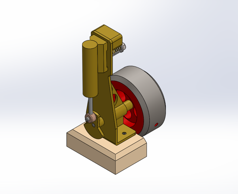 VERTICAL SINGLE OSCILLATING STEAM ENGINE
