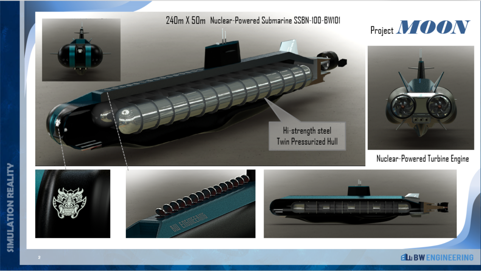 Nuclear Powered Submarine 3D CAD Model Library GrabCAD