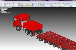 Heavy Truck Puller With Axles Assembly