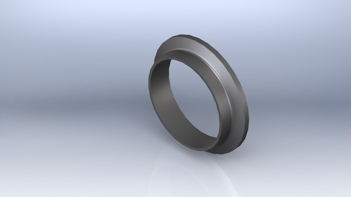 2" Short Sanitary butt weld ferrule