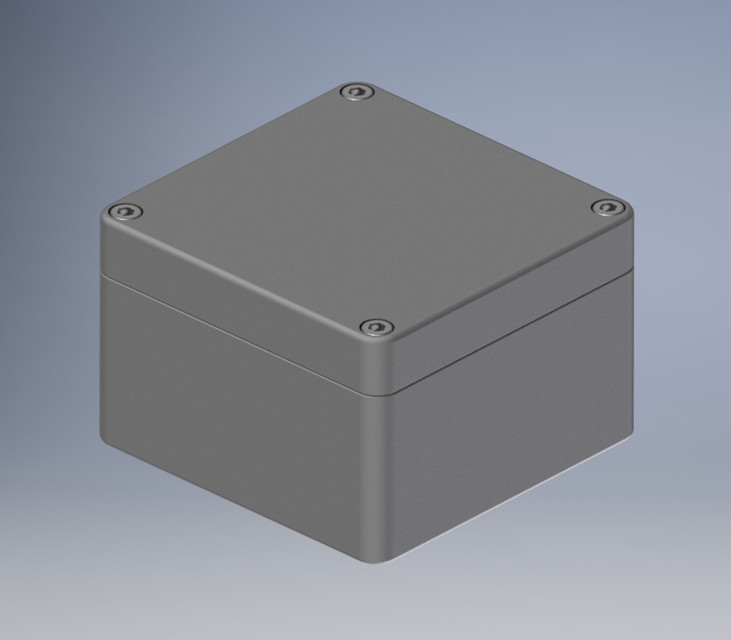IP66 enclosure (122х120х81 box) 3D CAD Model Library GrabCAD