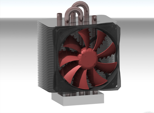 Homemade design Heatsink & ZF3 Fan 120mm