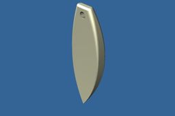 Surf-shaped pendant