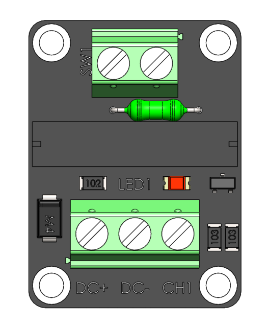 OMRON G3MB202P Solid State Relay Module 3D CAD Model Library