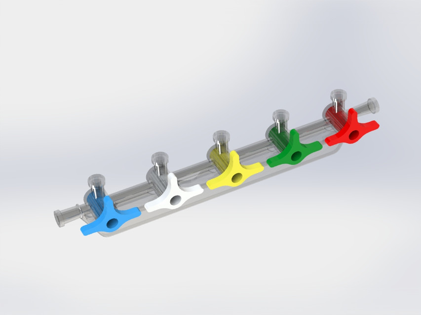 Qosina medical connecting 3D CAD Model Library GrabCAD