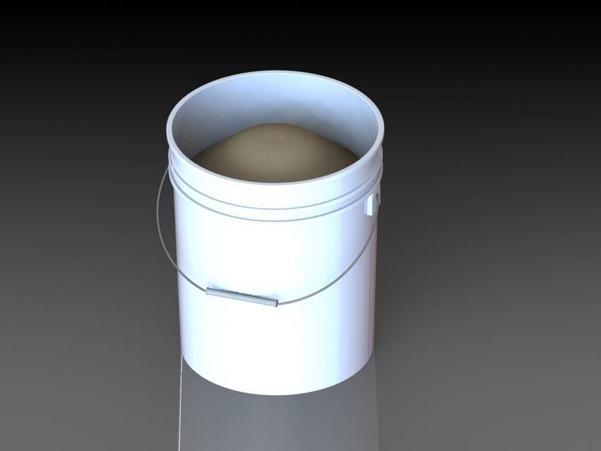 5 Gallon Bucket 3D CAD Model Library GrabCAD