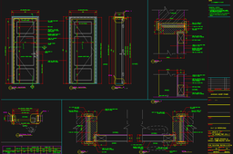 Sample CAD Work: Semi-solid Flush Door