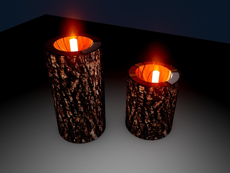 CANDLE HOLDER (TREE INGOT)