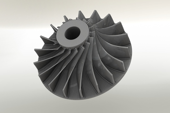 Impeller Step Iges 3d Cad Model Grabcad Impeller Step Iges 3d Cad Model Grabcad