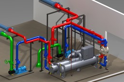 Chiller Piping for Energy Micro-grid