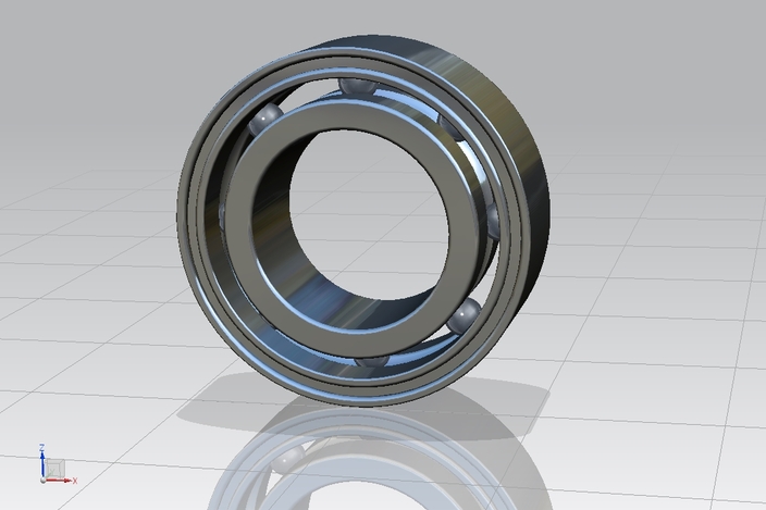 Simple Ball bearing - NX - 3D CAD model - GrabCAD