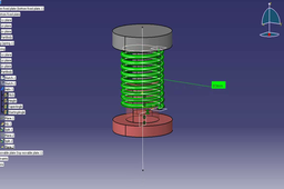 Tutorial: How to make an animation for a compression spring in Catia V5