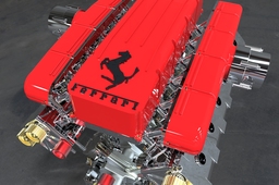 Keyshot rendering V12 Ferrari