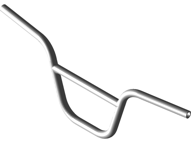 BMX bicycle handlebars | 3D CAD Model 