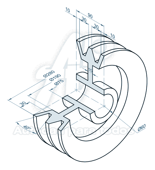 Double shop v pulley