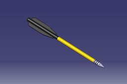 Pistol crossbow arrow
