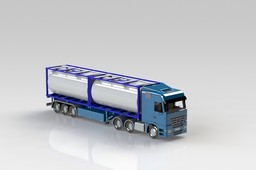  Truck + conteiners tank 20ft