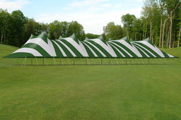 100' x 200' Tension Tent - Striped