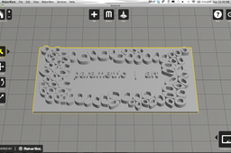 3D printed generative typography business card by parametric | art (@bonooobong)