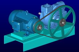 Blackmer 3-inch Vane Pump, Motor, and Mount