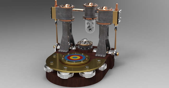 Steampunk compass