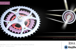 IDSA Colour aided design rendering challenge | Bespoke bicycle components