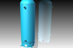 Vertical air receiver 