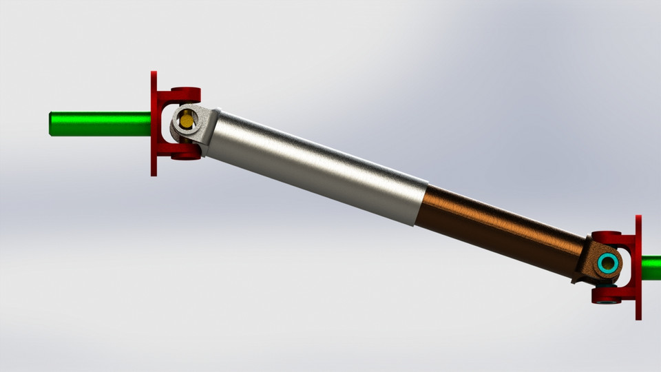 Kardan Kavraması ( cardan joint mechanism ) 3D CAD Model Library