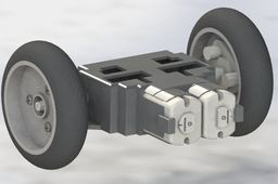 Tamiya Twin motor Gearbox with Axle and Wheels