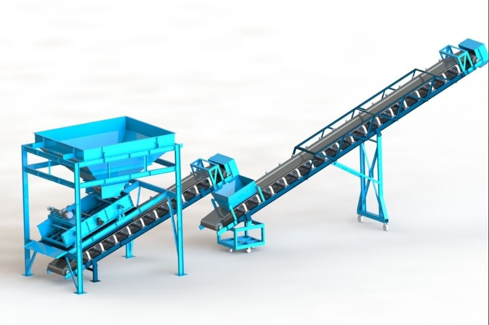 Sand screening machine 3D CAD Model Library GrabCAD
