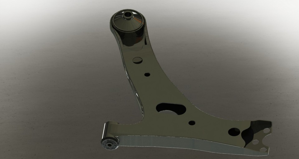 lower suspension arm. 3D CAD Model Library GrabCAD