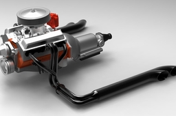 383 Stroker Chevy Exhaust system for AC Cobra Replica
