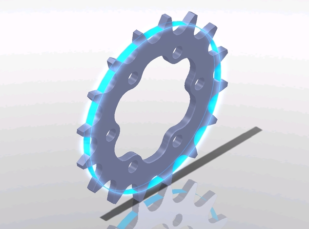 Chainring for disc hub