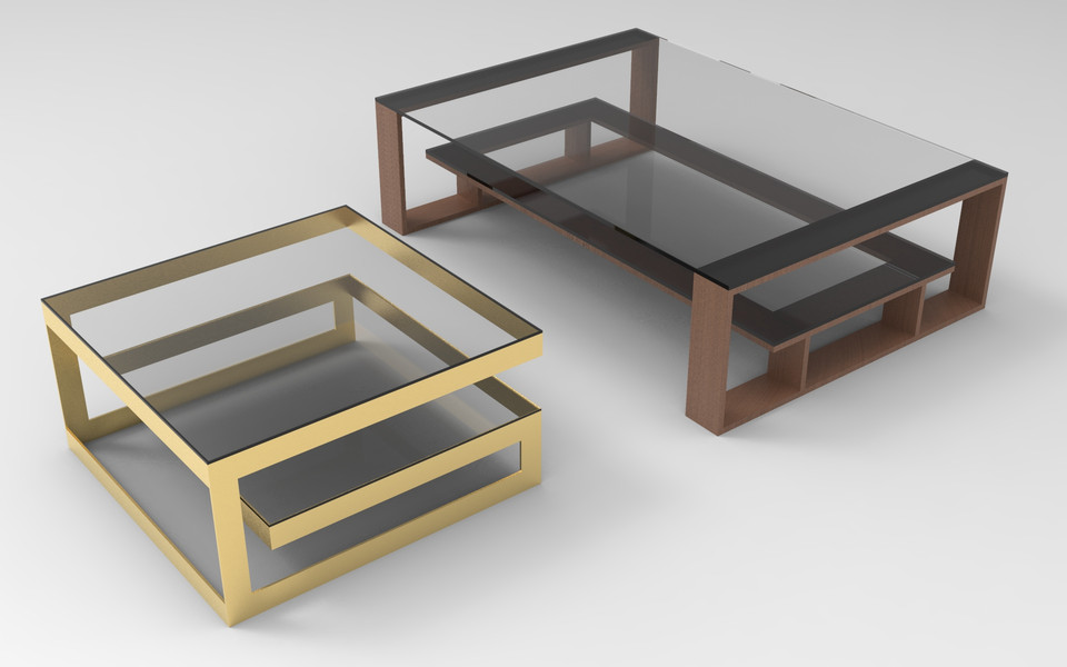 Nice Glass Tables 2-In-1 design