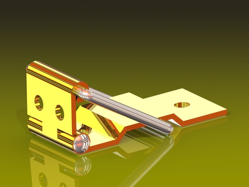 Limit hinge 3D CAD Model Library GrabCAD