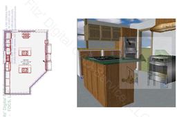 Preliminary Kitchen Layout and Framing