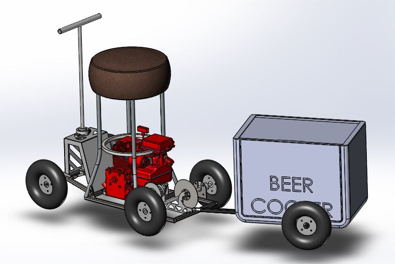 bar stool racer 3D CAD Model Library GrabCAD