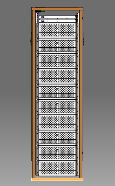 Wooden Server Rack 600x950x42HE *Update | 3D CAD Model Library | GrabCAD