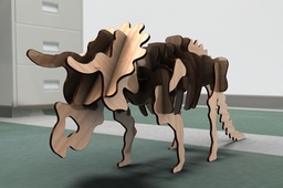 Triceratops Wood Craft