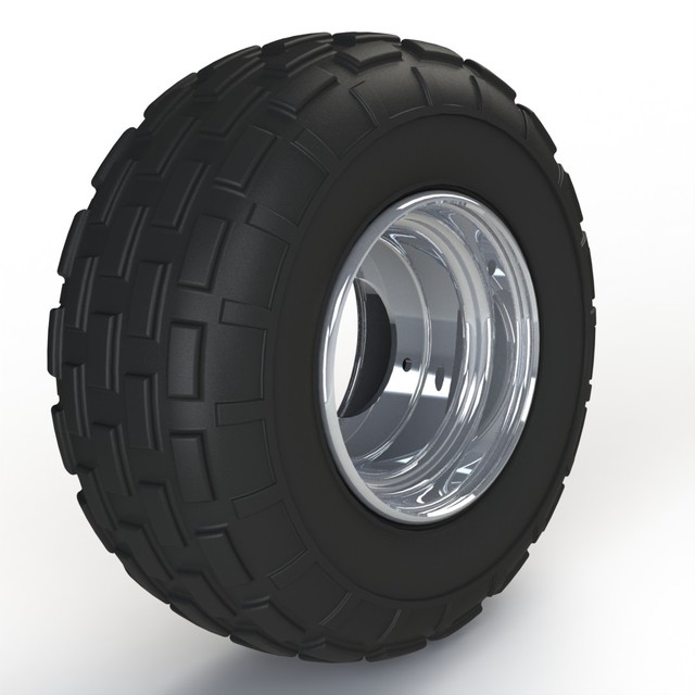 Small ATV Wheels 3D CAD Model Library GrabCAD