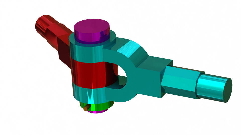 KNUCKLE JOINT 3D CAD Model Library GrabCAD