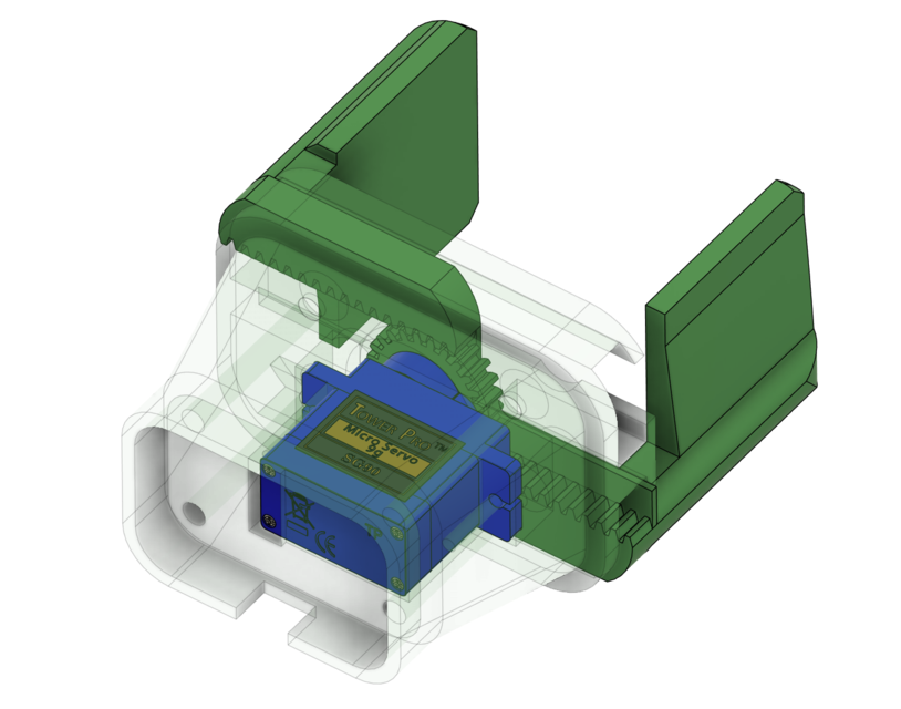Micro Servo Parallel Gripper 3D CAD Model Library GrabCAD