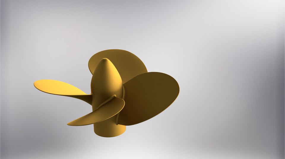 Ship propeller 3D CAD Model Library GrabCAD