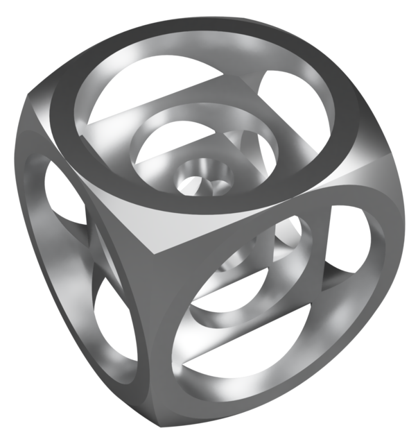 Turners Cube 3D CAD Model Library GrabCAD