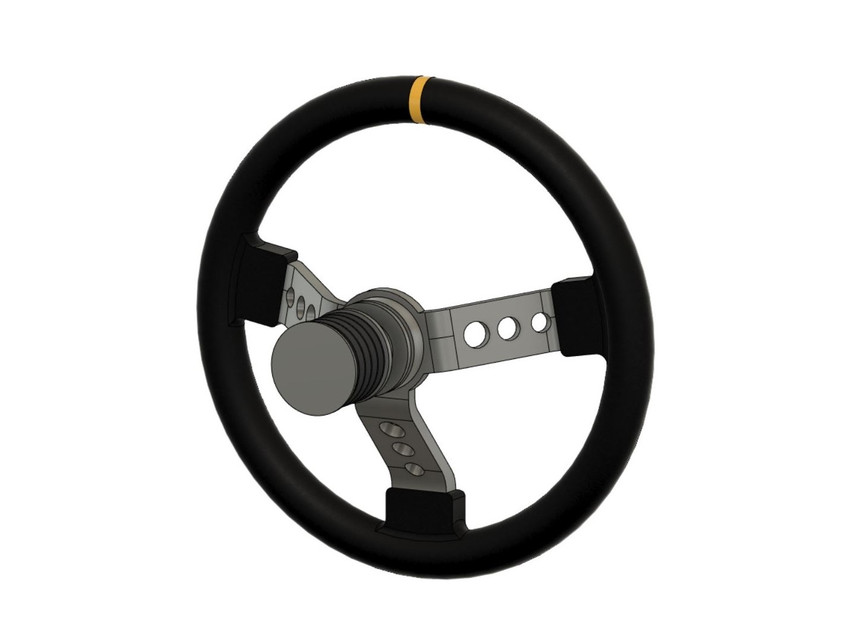 Racing Steering Wheel Design 3D CAD Model Library GrabCAD