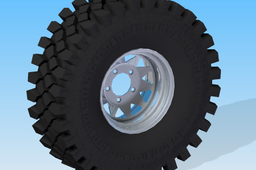 33/12.5/15 Maxxis M8090 tire with 8/15in steel rim