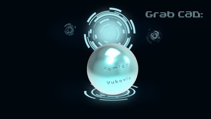 Text on sphere