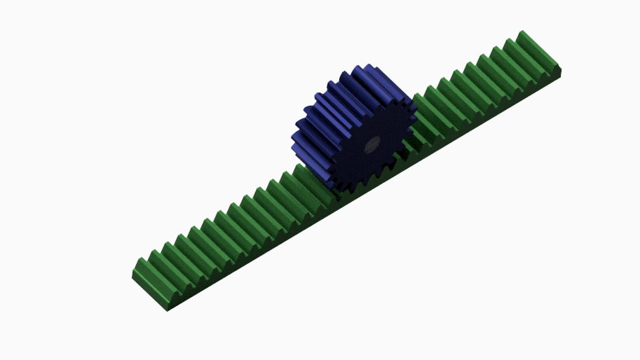 Rack and Pinion Gear 3D CAD Model Library GrabCAD
